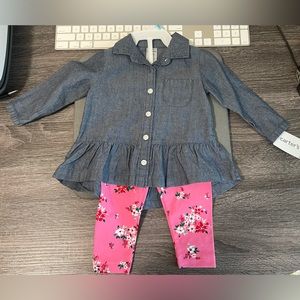2pcs Carter’s babygirl outfit